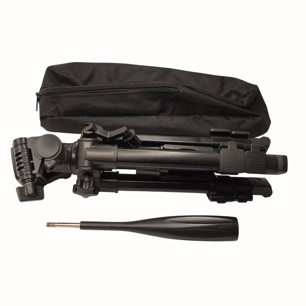 Bomaker Desktop Tripod for Projector & Camera w/ Case Adjustable Height 12-24"